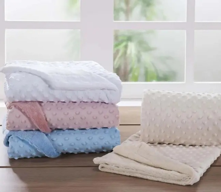 Cobertor Dupla Face Infantil Sweet Baby Pop Corn